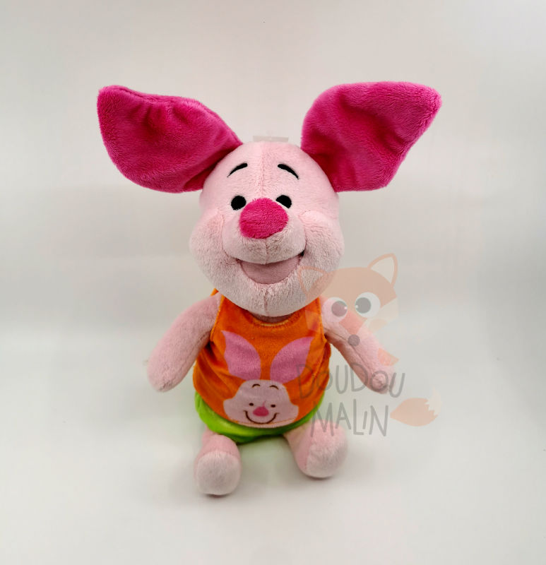  - piglet the pig - plush pyjamas orange green 25 cm 